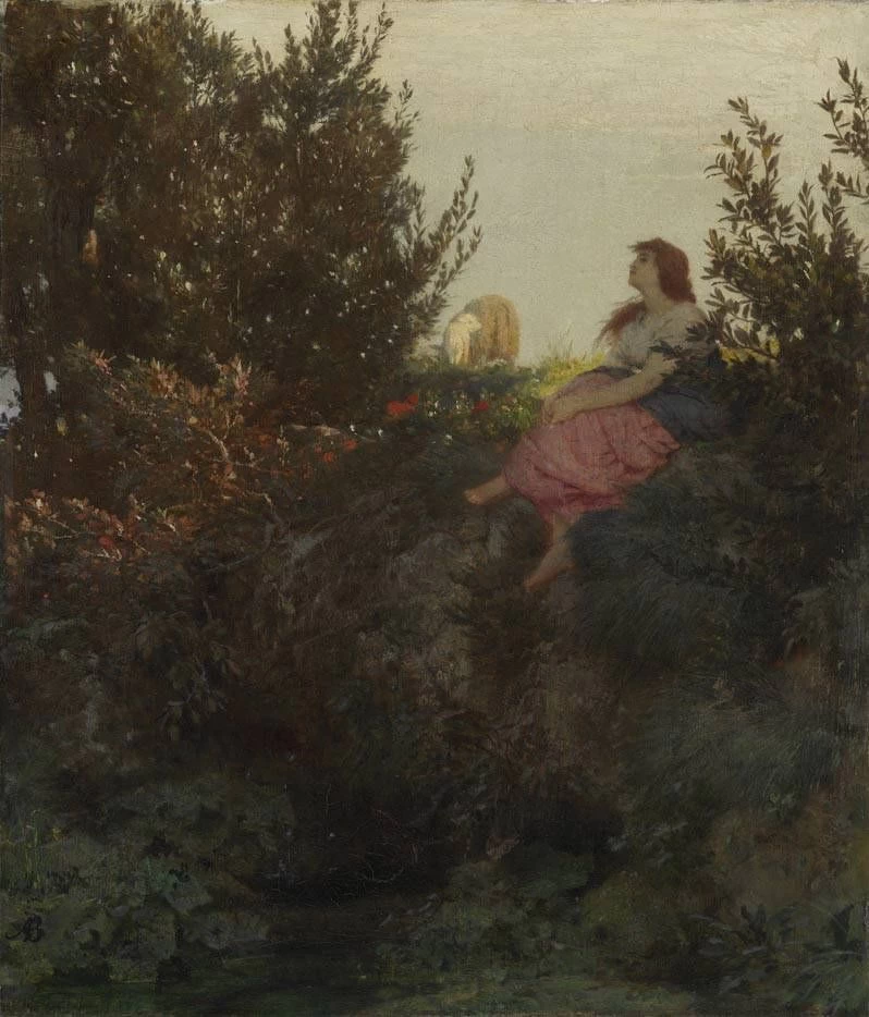 Una pastorella (1864) - Collezione Schack, Monaco di Baviera